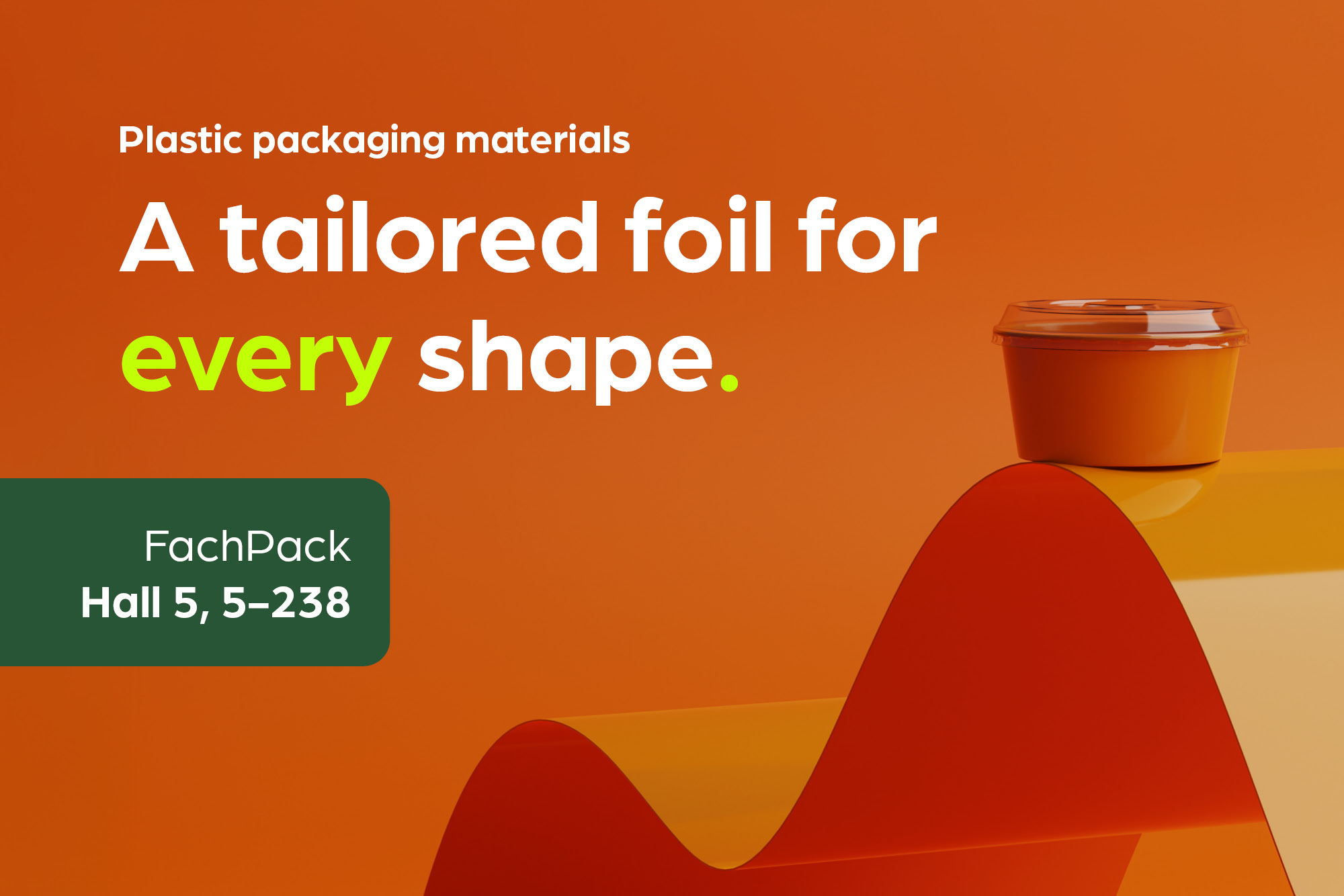 Folie för alla former av förpackningar – träffa oss på Fachpack 2025